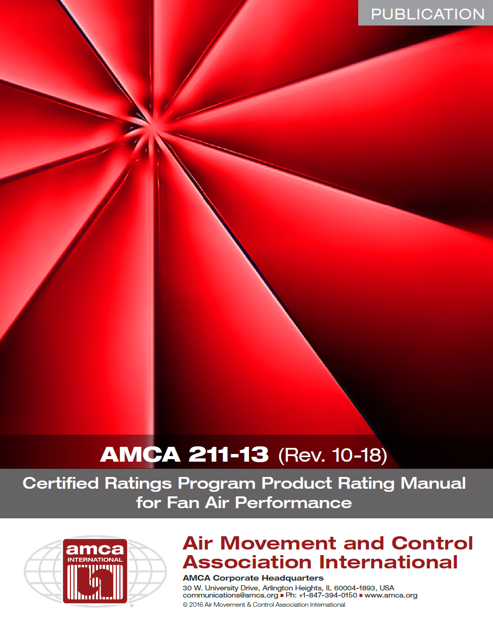 风机标准AMCA Publication 211-13 (Rev.10-18)